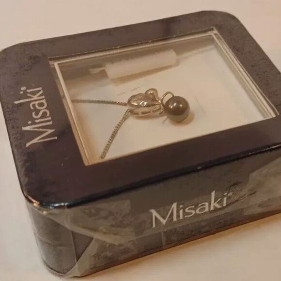 MISAKI NECKLACE Pendant Love Black -NEW-Box Shipping with Tracking - Picture 5 of 5